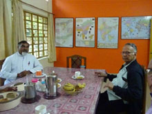 With Fr. Hippoletus Toppo Parish Priest Dhekiajuli